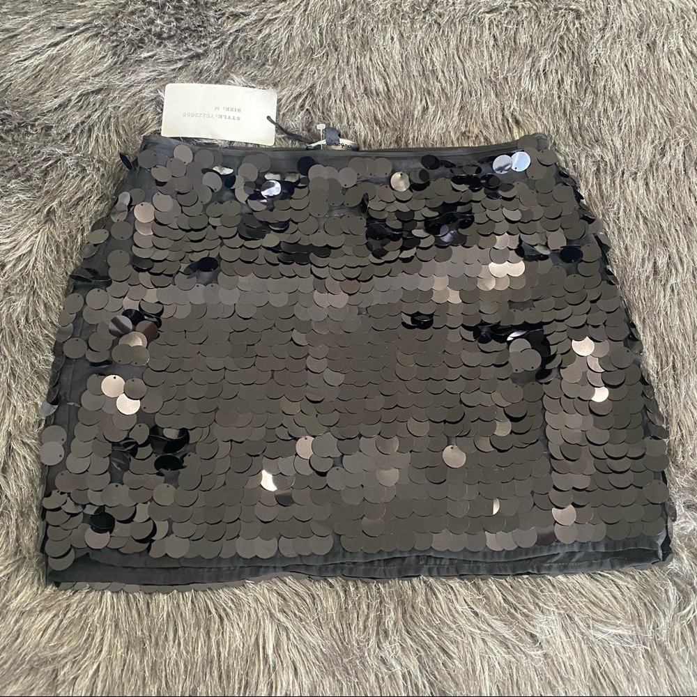 Shinestar sequin mini skirt